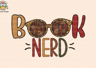 Book nerd Sublimation Design