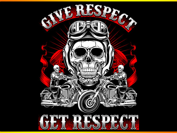 Give respect t shirt design template