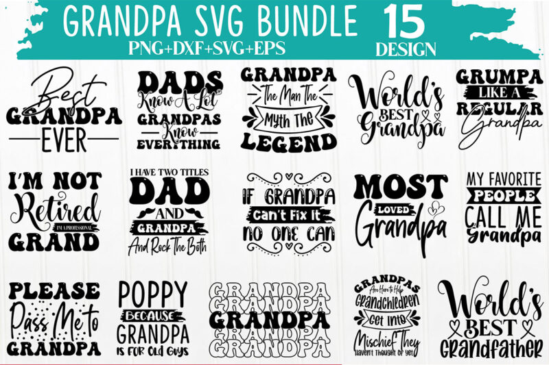 Grandpa SVG Bundle