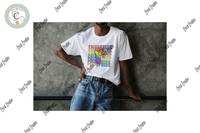 LGBT Pride Rainbow Strong Hand Svg & Lgbt Month Shirt Cameo Htv Prints