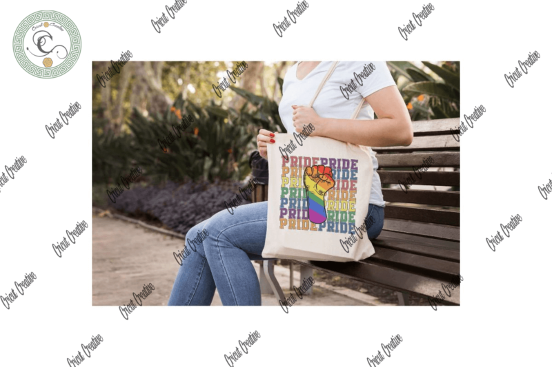 LGBT Pride Rainbow Strong Hand Svg & Lgbt Month Shirt Cameo Htv Prints