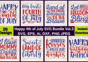 20 Happy 4th of July Vector t-shirt best sell bundle design,4th of July Bundle SVG, 4th of July shirt,t-shirt, 4th July svg, 4th July t-shirt design, 4th July party t-shirt,