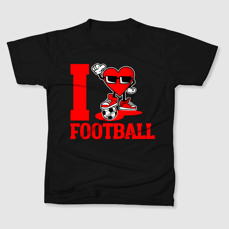 I LOVE FOOTBALL CARTOON