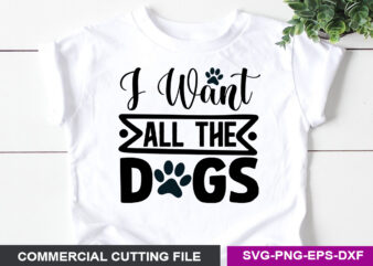 Dog SVG T shirt Design Template