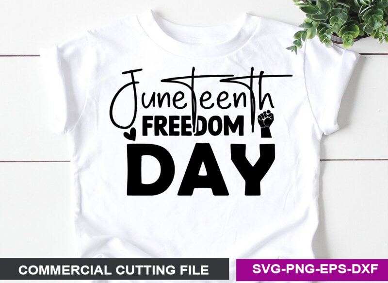 Juneteenth freedom day- SVG