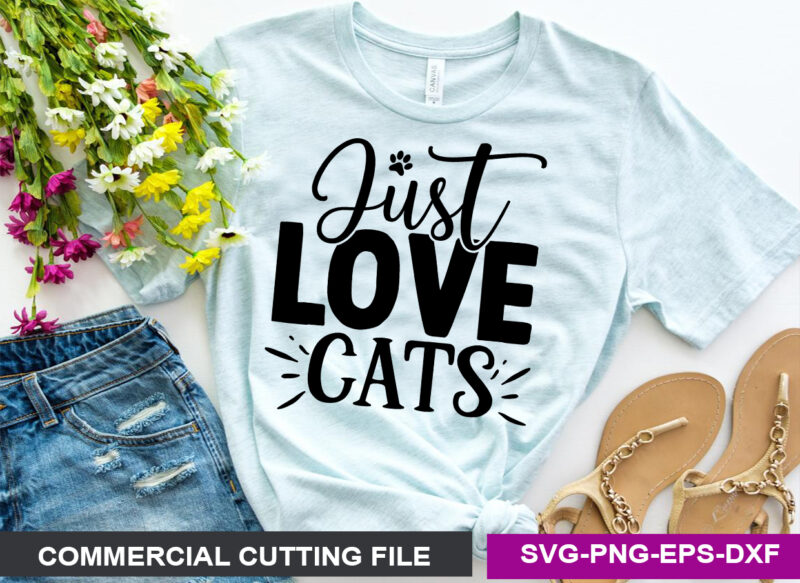 Cat SVG T shirt Design Bundle