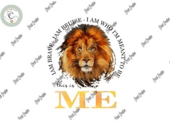 Lion of The Tribe of Judah Quote Sublimation Png Watercolor Home Decor Silhouette Design