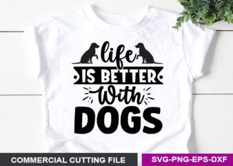 Dog SVG T shirt Design Template