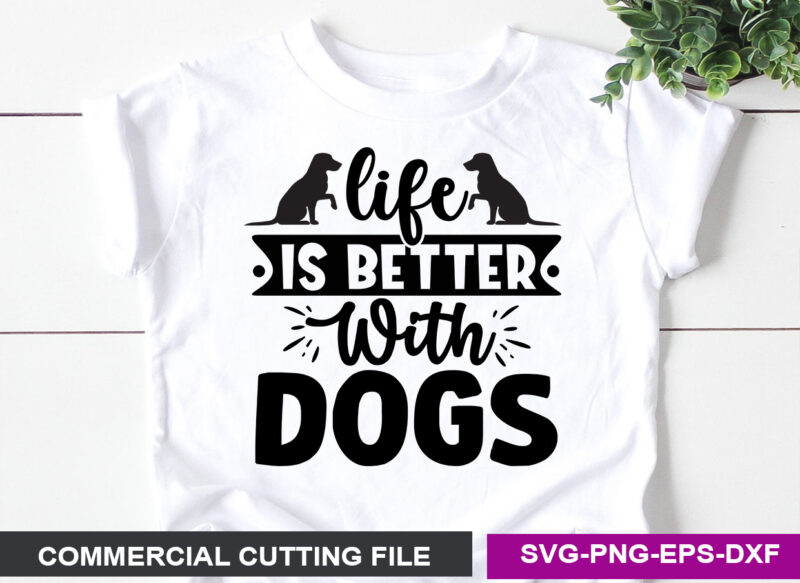 Dog SVG T shirt Design Template