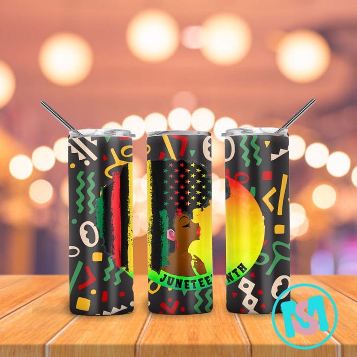 Juneteenth 20oz Skinny Straight &Tapered Designs,Juneteenth Sublimation tumbler designs,Juneteenth Tumbler designs, Black Lives Matter Tumbler