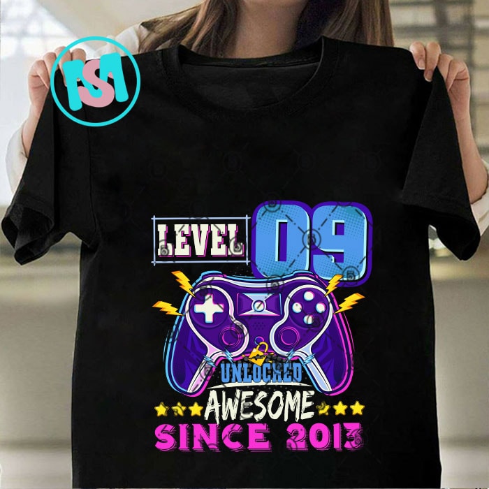 Game Level Birthday Bundle SVG, Game Level Unlocked Awesome SVG, Game On SVG, Console SVG