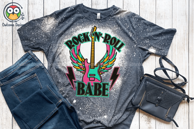 Rock and Roll Sublimation Design