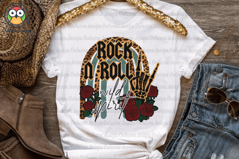 Rock and roll Sublimation Design