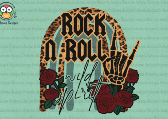 Rock and roll Sublimation Design