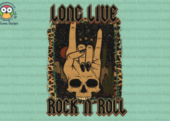 Long live rock and roll Sublimation t shirt vector graphic