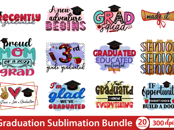 Graduation sublimation bundle, graduation t shirt design, grad squad, senior t shirt