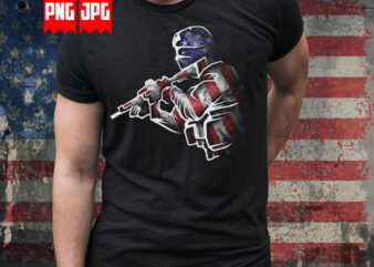 Us flag military t-shirt design for sublimation and transfer