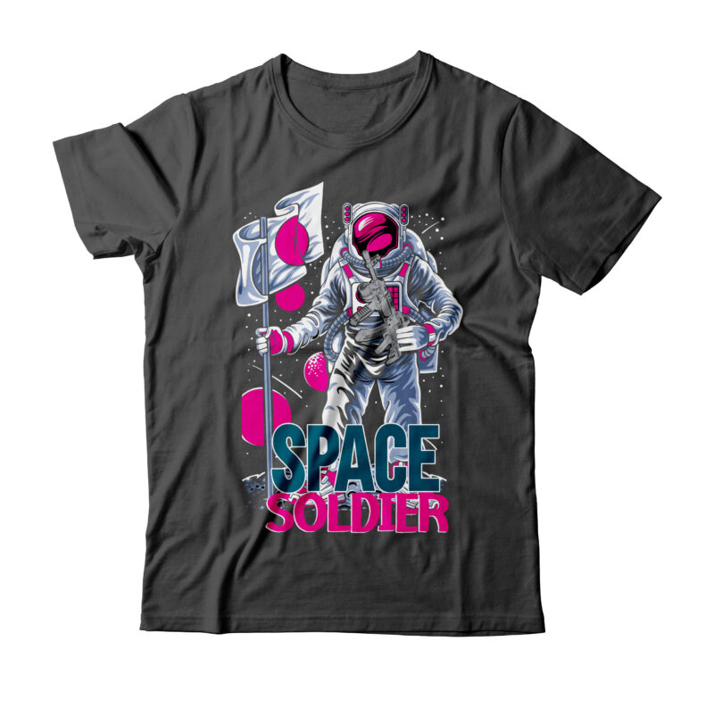 Space Soldier Tshirt Design , Astronaut vector graphic t shirt design on sale ,space war commercial use t-shirt design,astronaut t shirt design,astronaut t shir design bundle, astronaut vector tshirt design,