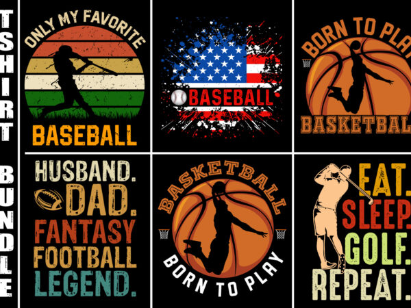 Sports lover t-shirt design bundle
