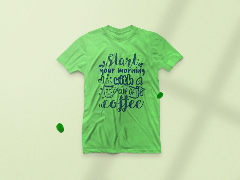 Coffee typography t-shirt designs bundle, Vintage coffee t-shirt design, Coffee motivational quotes t-shirt,