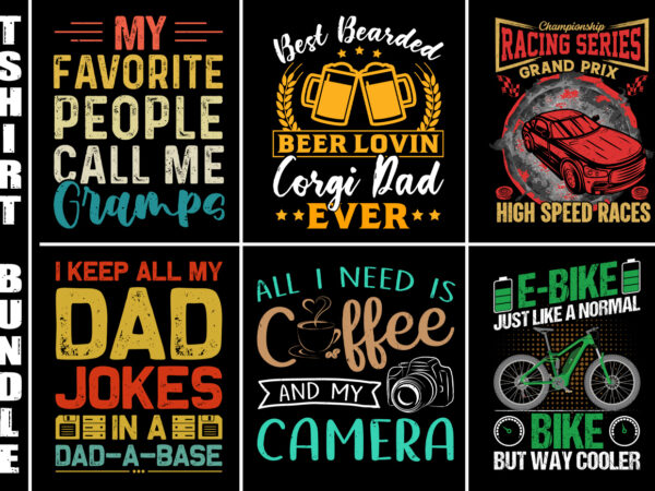 T-shirt design bundle 6