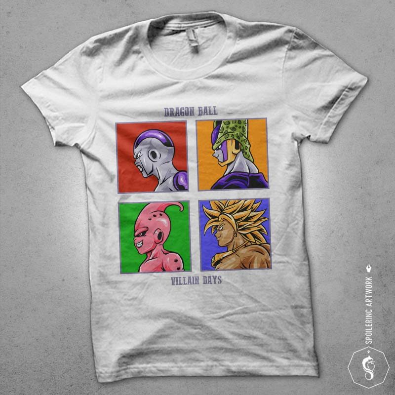 anime illustration tshirt design bundles