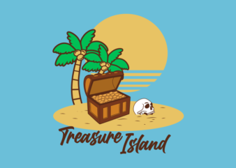 TREASURE ISLAND t shirt designs for sale