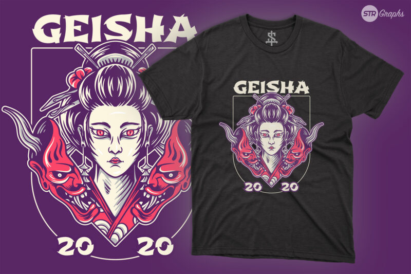 Geisha And Devil Mak – Illustration