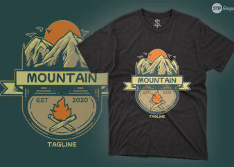 Mountain Survival – Illustration t shirt designs for sale