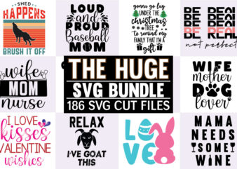 The Huge SVG Bundle t shirt designs for sale