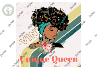 Black girl , vintage unique queen Diy Crafts, unique black women svg Files For Cricut, retro vintage Silhouette Files, Trending Cameo Htv Prints t shirt template