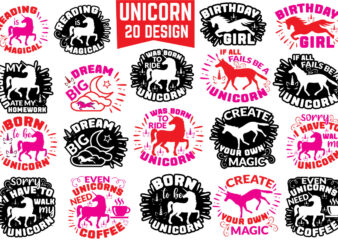 unicorn svg bundle