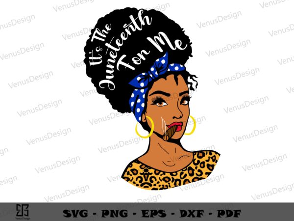 It’s the juneteenth for me svg cutting files, juneteenth tee graphic design