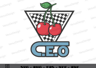 C.E.O Cherry Chess Board SVG Cutting Files, Trending Tee Design