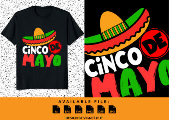 Cinco De Mayo Funny Fiesta Shirt Mexican Sombrero, Mexican Holiday Cinco De Mayo Party Shirt, Nacho Hat Shirt, Cinco De Mayo Shirt Template