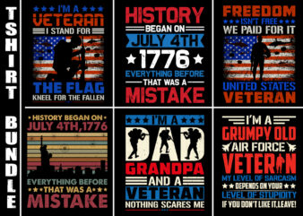 Veteran T-Shirt Design Bundle