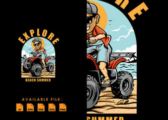 Explore Beach Tshirt Design