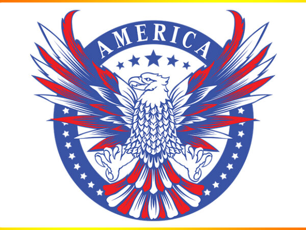 American eagle t shirt vector