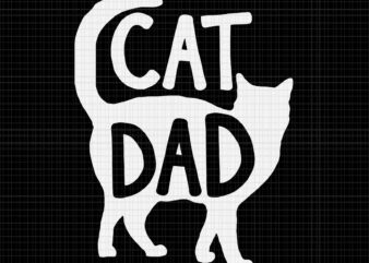 Best Cat Dad Fathers Day Svg, Kitty Daddy Svg, Papa Svg, Father’s Day Svg, Daddy Cat Svg, Father Svg