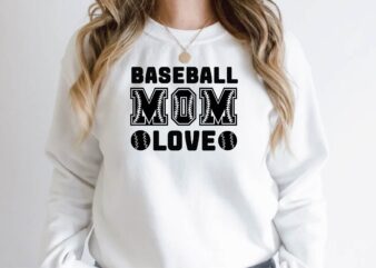 baseball mom love t shirt template