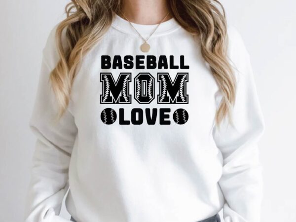 Baseball mom love t shirt template