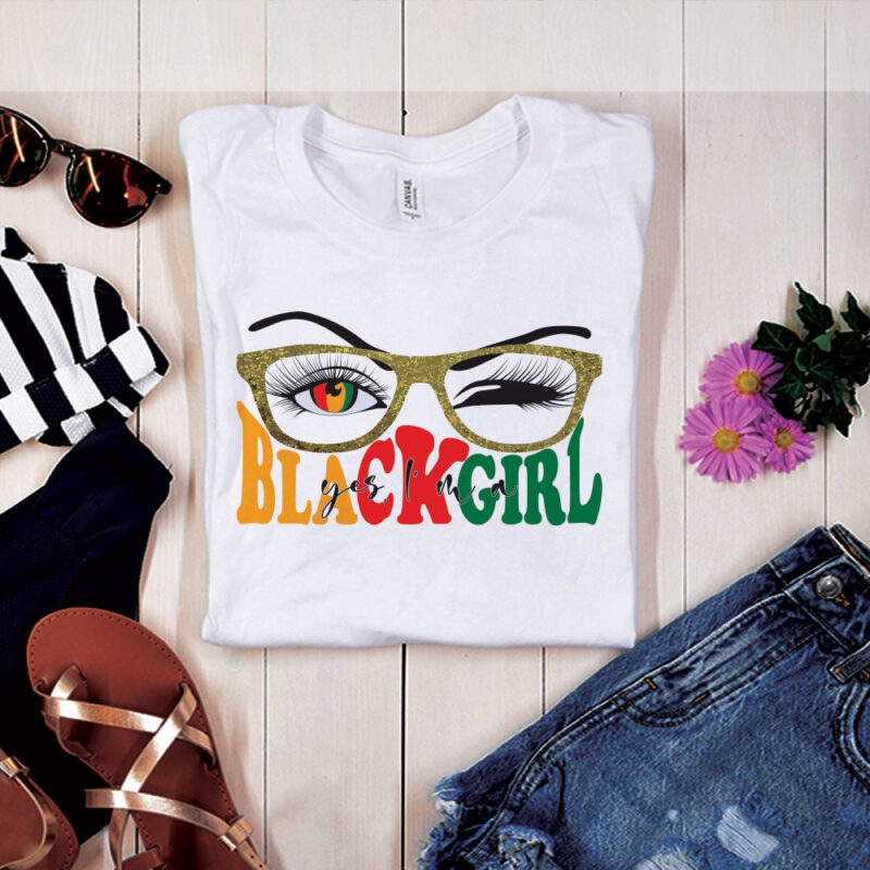 Black Girl Eyes In Juneteenth Free-ish Since 1865 Svg Cutting File, Juneteenth TShirt Designs