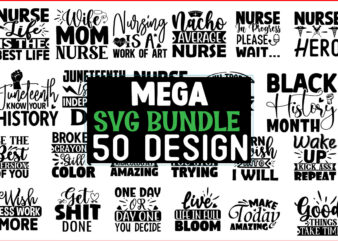 50+ SVG T shirt Design bundle