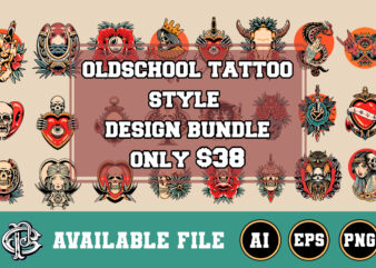 oldschool tattoo style design bundle 40 designs only $38