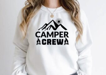 camping crew t shirt vector file