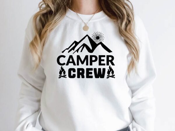 Camping crew t shirt vector file