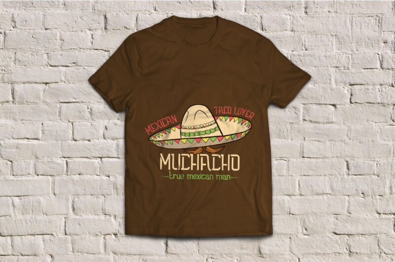 Mexican hat sombrero with mustache