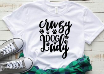 crazy dog lady t shirt vector file