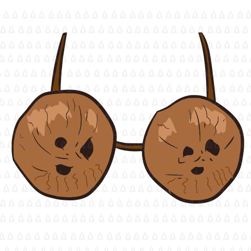 Funny Coconut Summer Svg, Coconuts Bra Svg, Funny Halloween Summer Svg, Coconut Svg