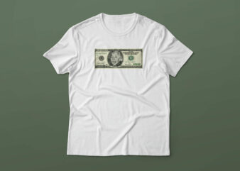 Einstein in one hundred dollars t shirt design